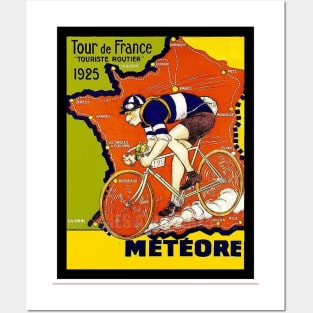Tour De France Vintage 1925 Bicycle Racing Print Posters and Art